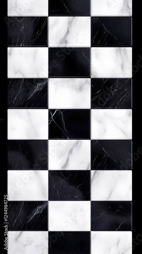 Black and White Marble Tile...