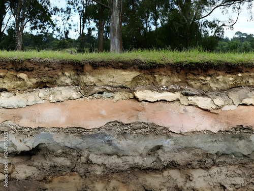 Soil Profile Shows Distinct...