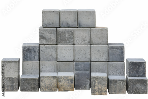 Stacked Concrete Blocks For...
