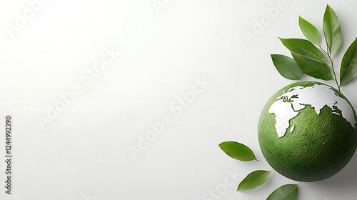 Sustainable practices nature graphic design eco-friendly environment close-up view green initiative photo