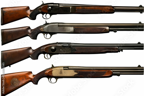 Four Vintage Shotguns Displ...