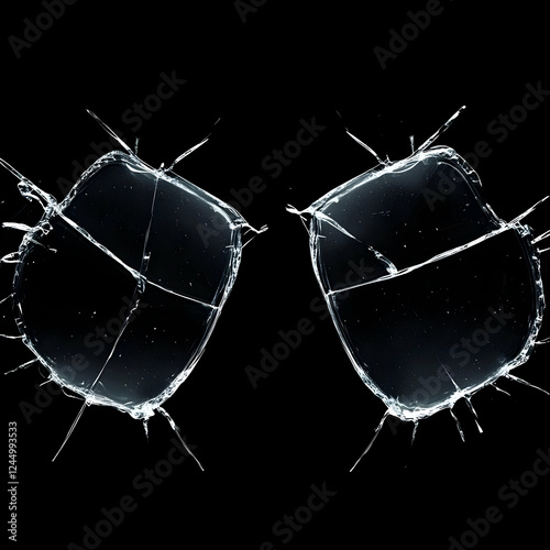 Two Pieces of Shattered Gla...
