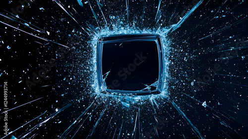 Shattered Square Glass Fram...