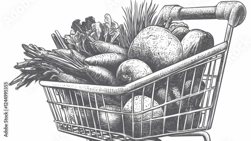 Engraved Shopping Cart Fill...