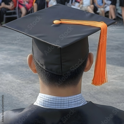 Graduate Wears Graduation C...