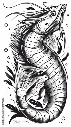 Whimsical Lobster Illustrat...