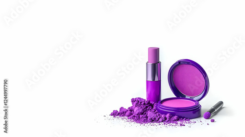 Purple Cosmetics Displayed ...