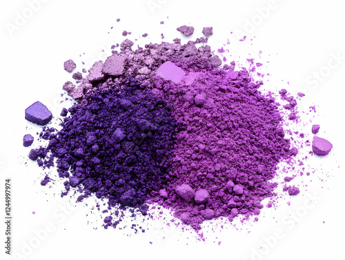 Crushed purple and violet e...