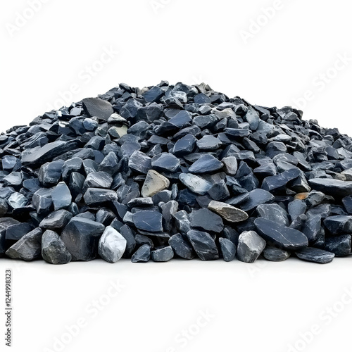 Pile of Dark Gray Rocks For...