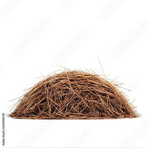 Pile of Dry Grass Creates a...
