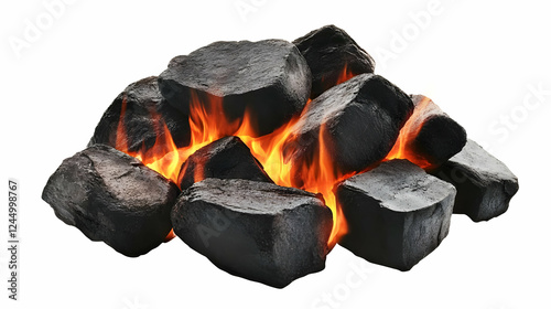 Burning Coal Embers Ignite ...