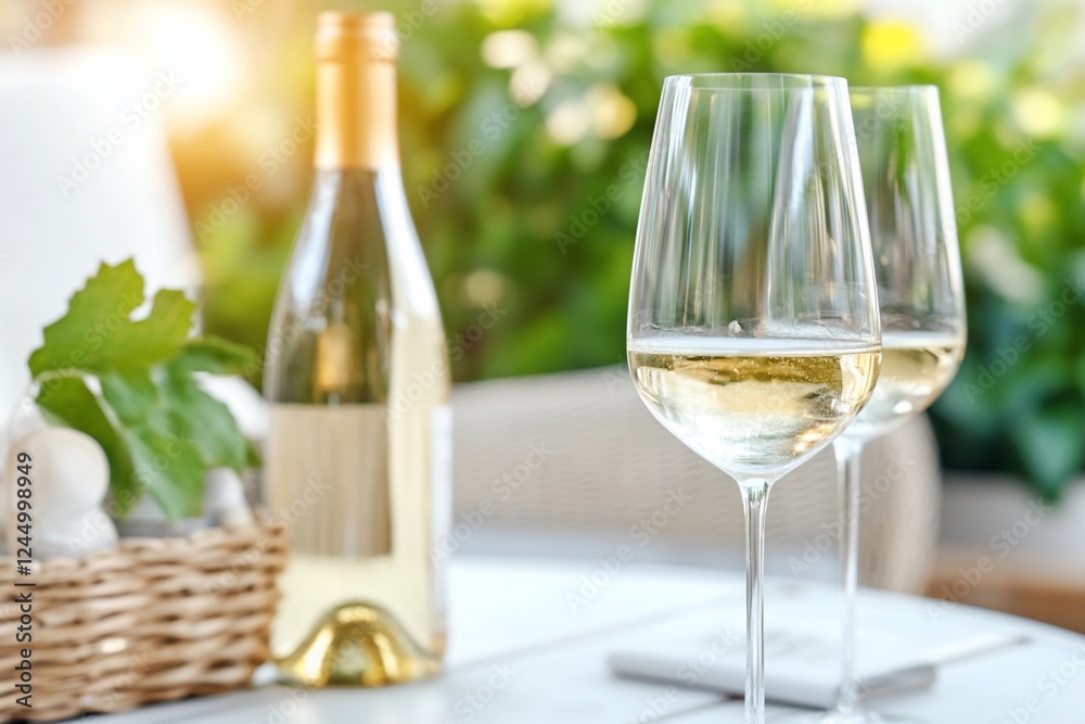 Outdoor patio white wine tasting Outdoor patio white wine tasting