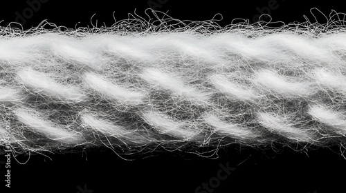 Close-Up of White Fluffy Ya...