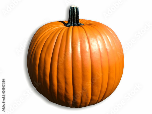 Ripe Orange Pumpkin Display...