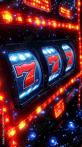 Slot Machine Shows Triple S...