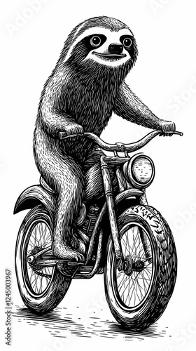 Sloth Rides a Motorcycle: A...