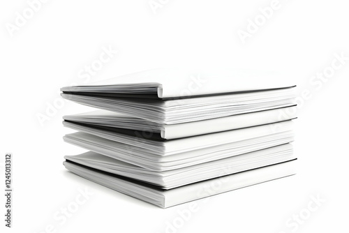Stack of Four Closed Books ...