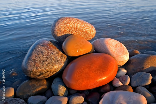 Smooth Colorful Rocks Rest ...