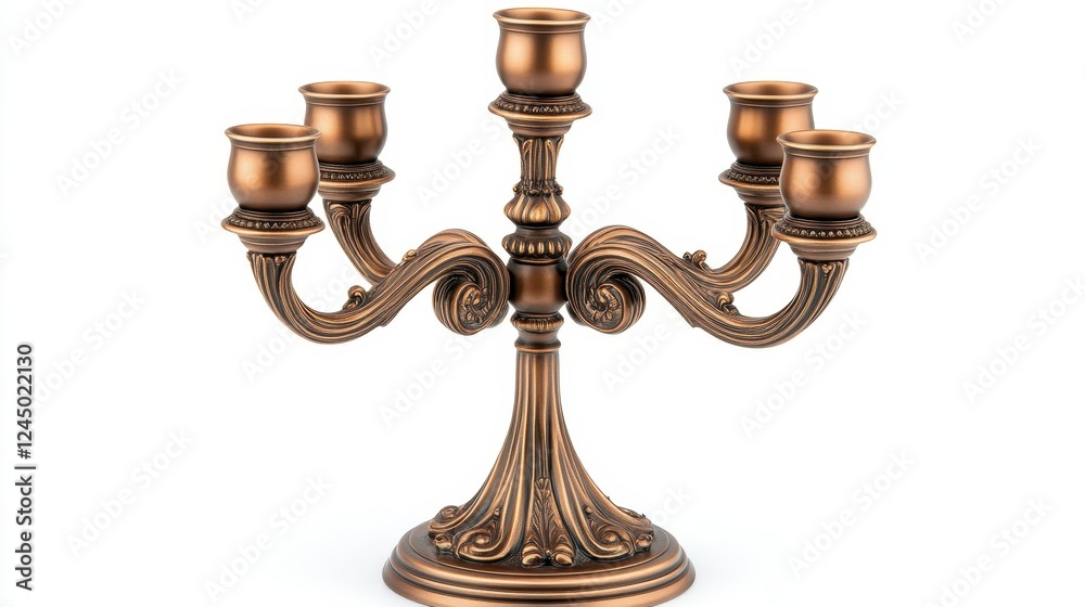 Elegant Bronze Five-Arm Candelabra for Romantic Home Decor Elegant Bronze Five-Arm Candelabra for Romantic Home Decor