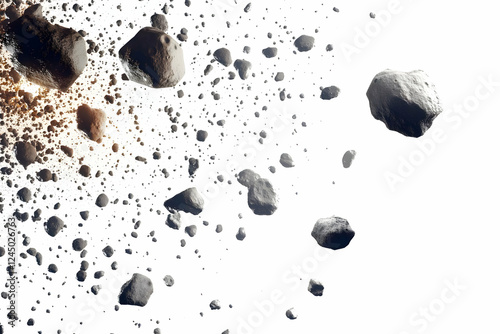 Asteroid Field Fragments Sc...