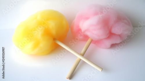 Two Colorful Cotton Candy P...