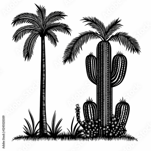 Black and White Silhouettes...