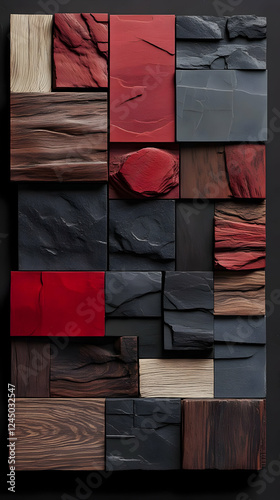 Abstract 3D Render of Woode...