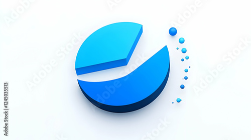 3D Pie Chart Illustrates Da...