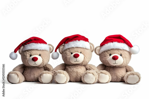 Three Adorable Plush Teddy ...