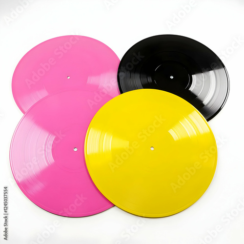 Colorful Vinyl Records Disp...
