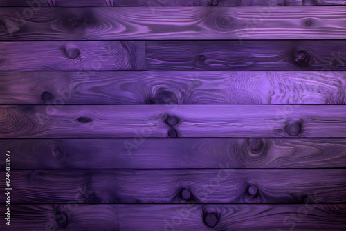 Purple Wooden Planks Form a...