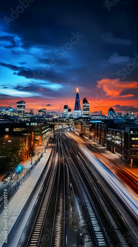 Cityscape at Dusk: Illumina...