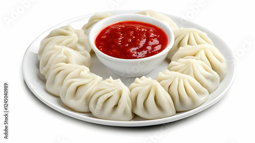 Steamed Dumplings Served wi...