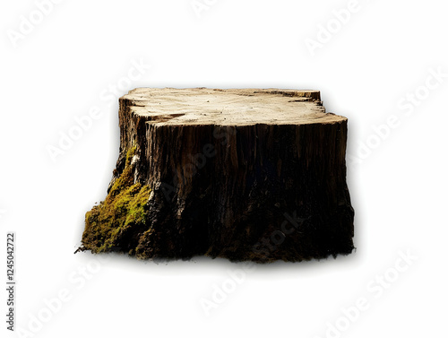Tree stump displays remnant...