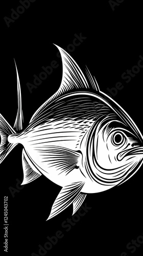 Striking Black and White Il...