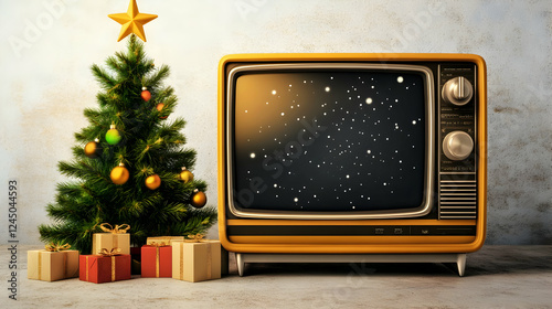 Vintage Orange Television S...