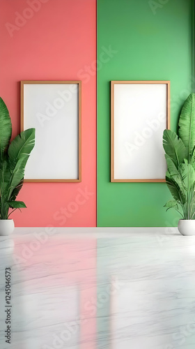 Two Blank Frames Mockup on ...