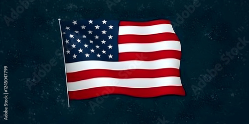 American Flag Illustration ...