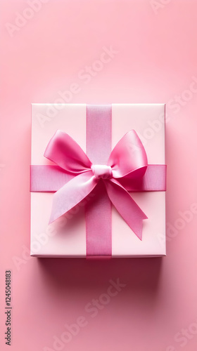 Pink Gift Box Wrapped with ...