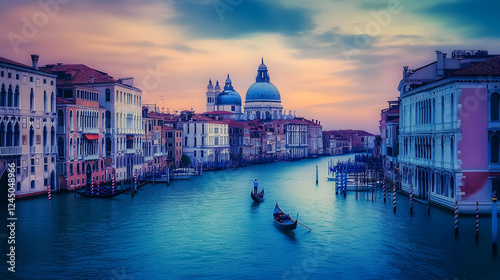Gondolas glide through the ...