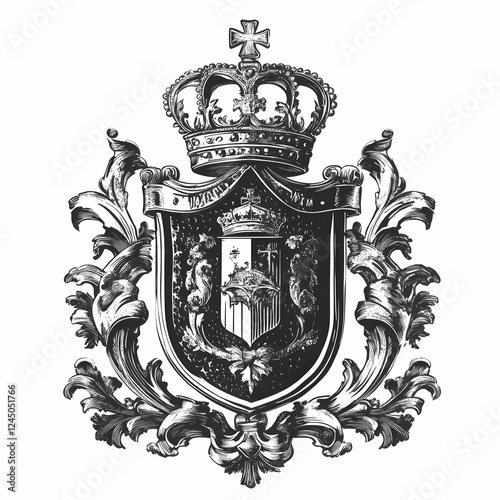 Vintage Ornate Heraldic Emb...