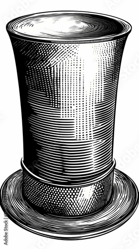 Vintage Top Hat Illustratio...