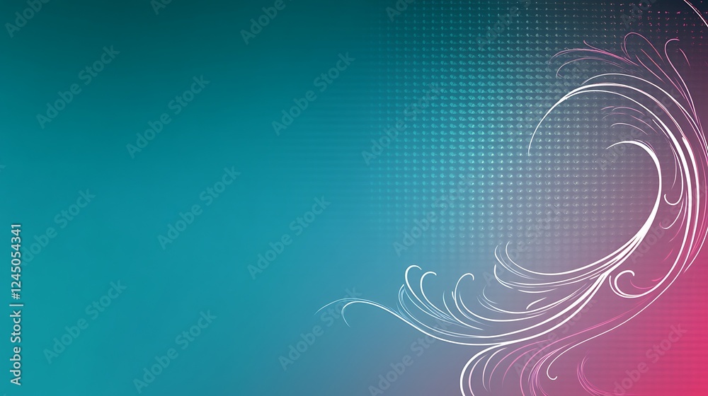 Abstract Teal Pink Swirl Design Background Abstract Teal Pink Swirl Design Background