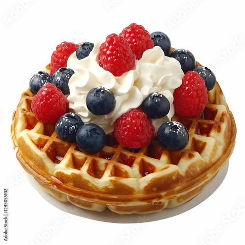 Delicious Waffle Topped wit...