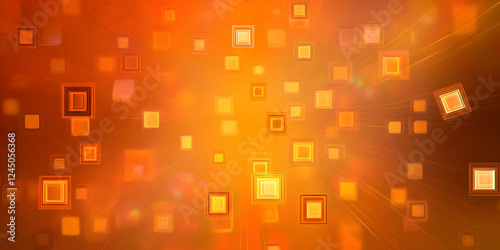 Abstract Orange Background ...
