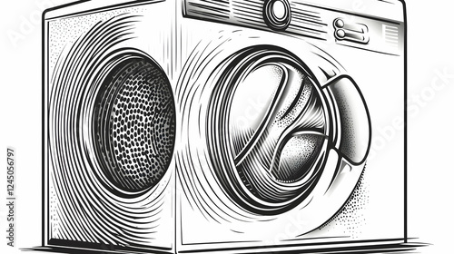 Washing Machine Illustratio...
