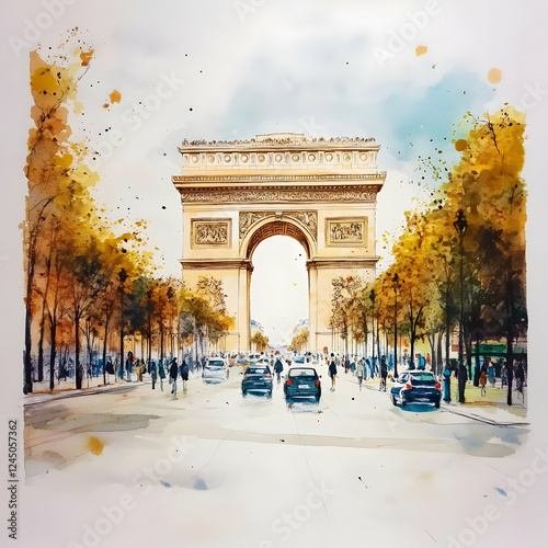 Watercolor Painting of the ...