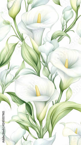 Elegant White Calla Lily Fl...