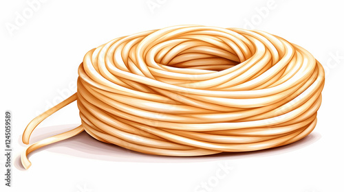 Beige Thread Roll Isolated ...