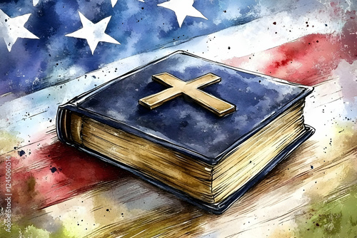 Holy Bible Rests on America...